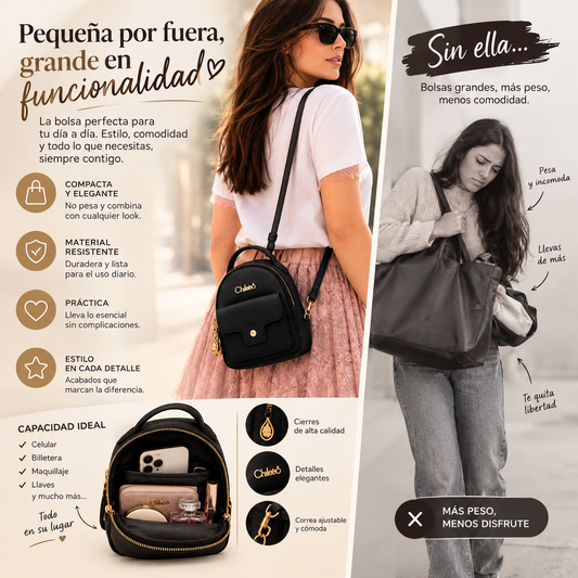 ¿Cansada de los bolsos que ocupan demasiado espacio?