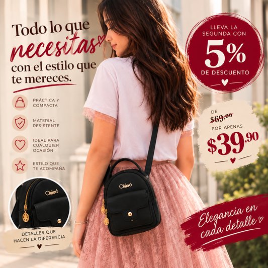 ¿Cansada de los bolsos que ocupan demasiado espacio?