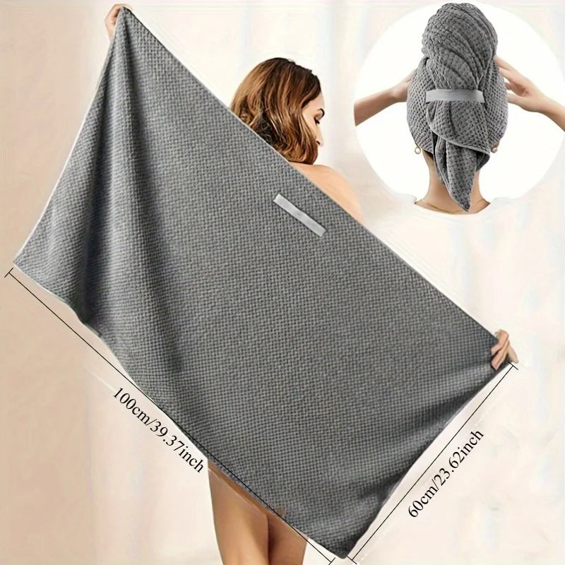 Extra-Large Microfiber Hair Towel